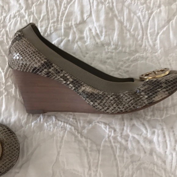 Tory Burch snake skin wedges - Picture 2 of 5
